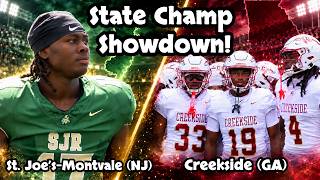 State Champ Showdown | Georgia vs.  NJ | Creekside Comes to Jersey to Face St. Joe's-Montvale