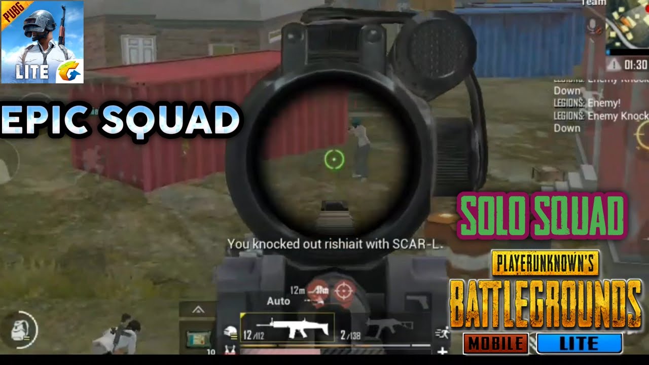 Full Rush gameplay | solo vs squad | pubg mobile lite - YouTube