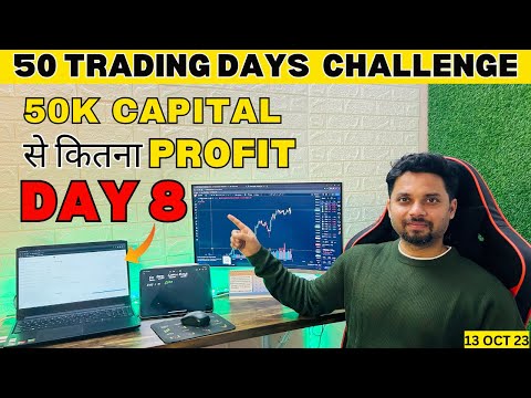 Using 50k Capital for 50 Trading Days Challenge l क्यों हो रहा LOSS😫l Day 8