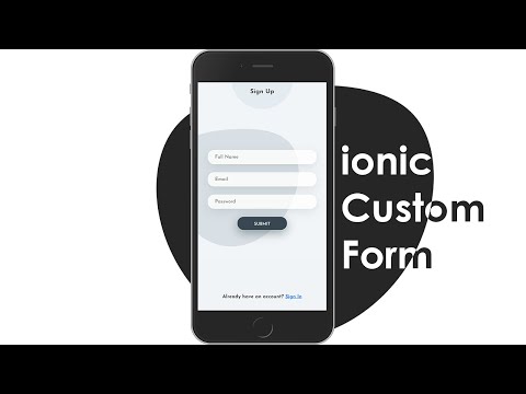 ionic 5 UI tutorial: Custom Trend 2020 Registration / Sign Up Form Design. Free and Open Source