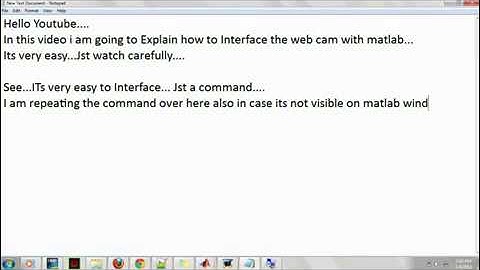 Learn How to use webcam in matlab   Webcam Integration with Matlab