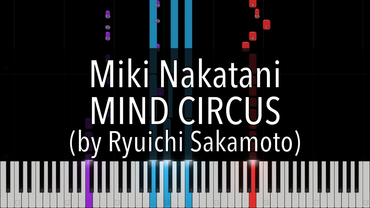 Miki Nakatani - MIND CIRCUS (by Ryuichi Sakamoto) Piano Tutorial | 中谷美紀