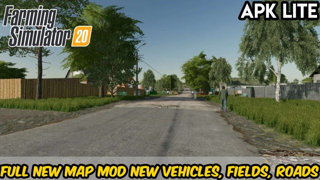 FS 20 Full New Map mod new vehicles, fields, Roads APK lite.