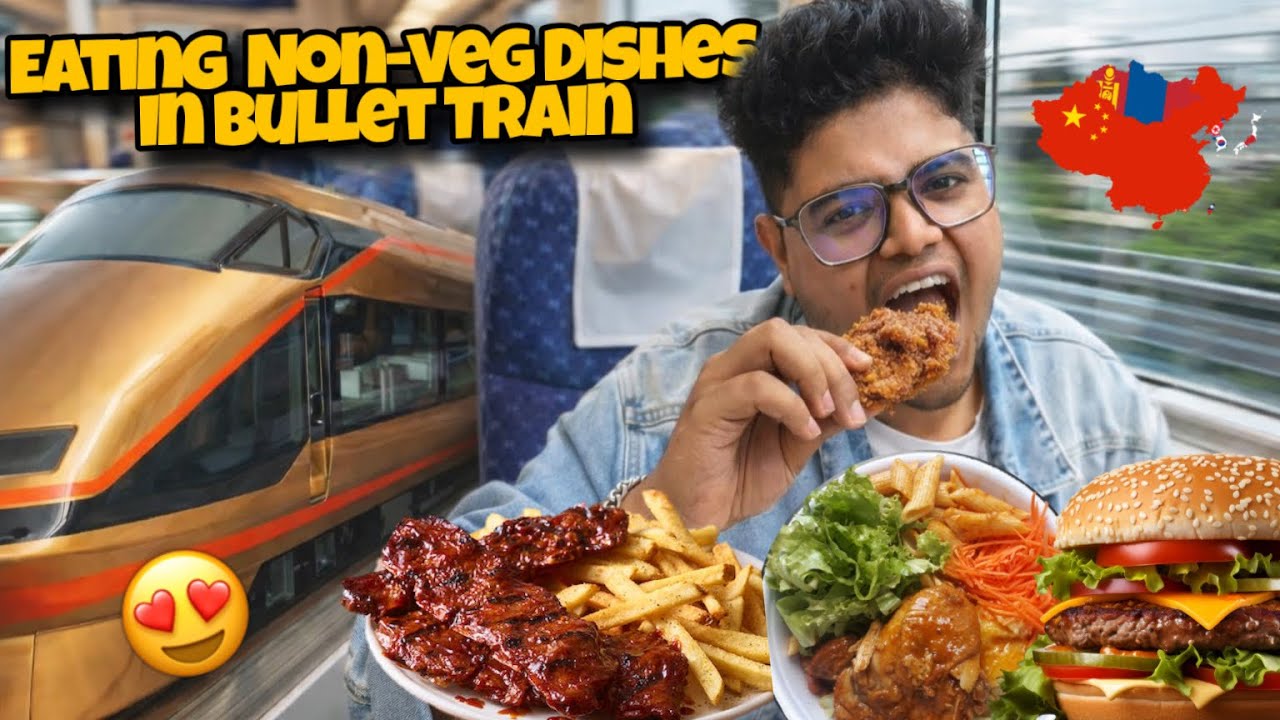 Eating Unique Non-veg Dishes In Taiwan Bullet Train 🚄😱|Kanda Lovers 