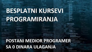 Besplatni kursevi programiranja, postani Medior programer sa 0 dinara ulaganja