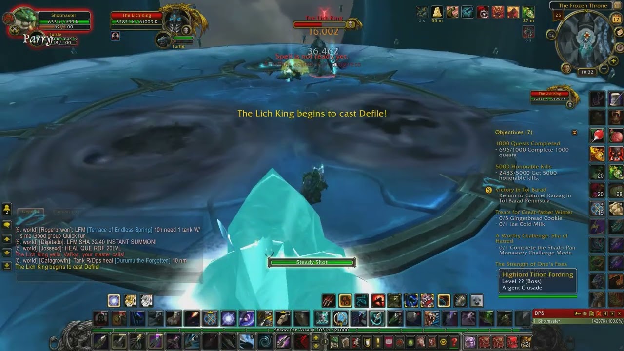 The Lich King solo 25 nm by lvl 90 hunter