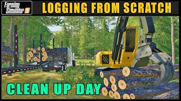 Picking Up The Bits! - Logging From Scratch 61 - Farming Simulator 2019 - FDR Logging