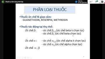 BÀI 10.2 THUỐC TÁC ĐỘNG HỆ GIAO CẢM ( ức chế ).