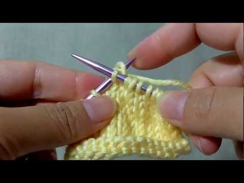 How to knit S2K2togP2sso (Slip 2, K2 Together, Pass 2 slipped stitches over) - Triple Decrease