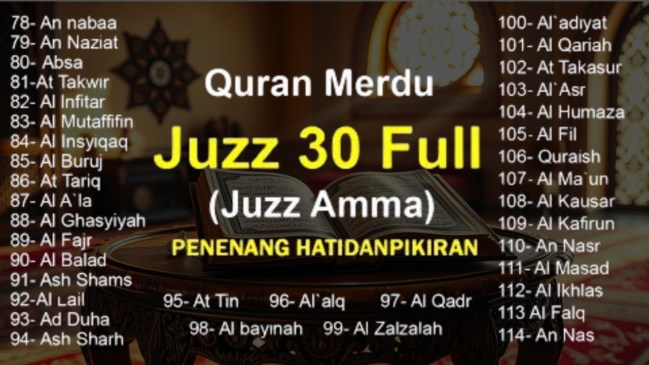 Murotal Al Quran Merdu Juz 30 (Juz Amma) - NEW beautiful Quran recitation | Alaa aqel #quran