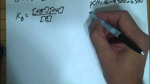 No 1 use pH to find Kb