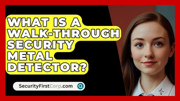 What Is A Walk-through Security Metal Detector? - SecurityFirstCorp.com