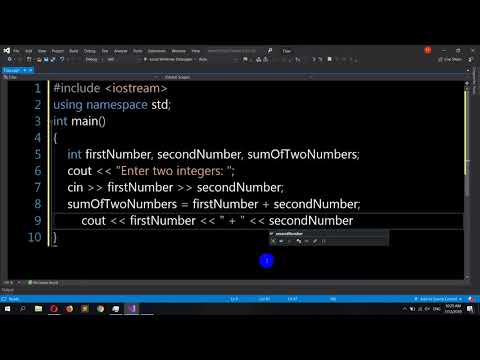 C++ Program to Add Two Numbers