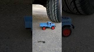 Crushing Crunchy and Soft Things!  Toy Truck VS Car Wheel