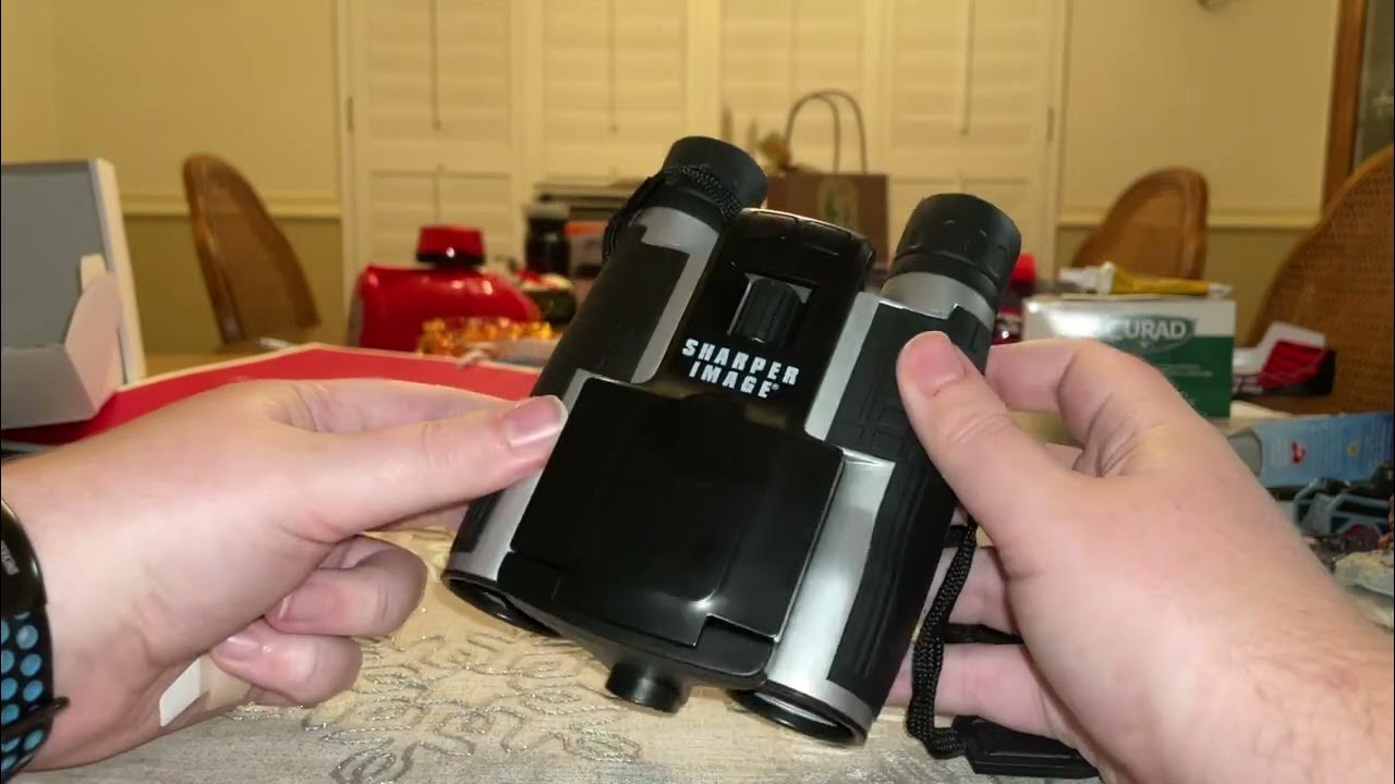 Sharper image 12x zoom digital camera binoculars unboxing youtube
