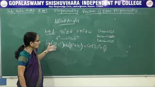 BASIC MATHS | II PUC | CH 13 | TRIGONOMETRY - REVISION OF I PUC TRIGONOMETRY