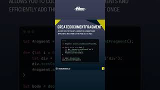 Javascript, createDocumentFragment #javascript