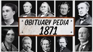 Famous People We've Lost in 1871 - Obituary in 1871