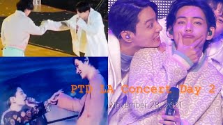 [Taekook moments] PTD LA Concert Day 2 November 28, 2021 | New hand gesture? Lot's of happy moments