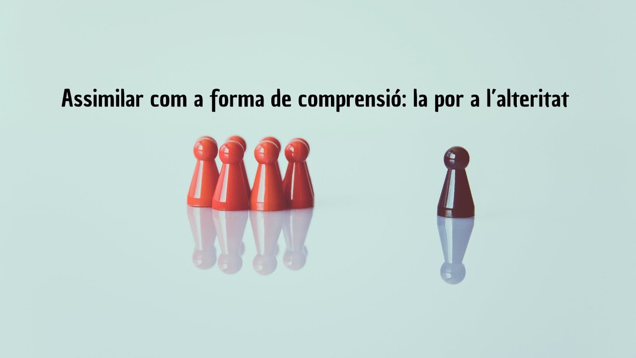 Assimilar com a forma de comprensió: la por a l’alteritat
