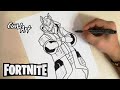 COMO DIBUJAR A DERIVA | NIVEL MAX. | FORTNITE | how to draw deriva | level max