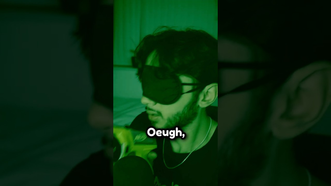 He tried a dream mask... #shorts #shortsfeed #youtubeshorts #cringe #lifehack #comedy #funny