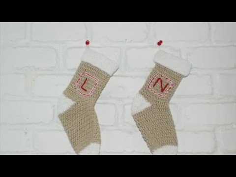 DIY: Crochet Christmas Stocking - MANUALIDADES navideñas fáciles life hacks for men