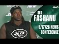 Olu Fashanu talks new offense for Jets, squaring off with rookie David Bailey