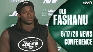 Olu Fashanu talks new offense for Jets, squaring off with rookie David Bailey