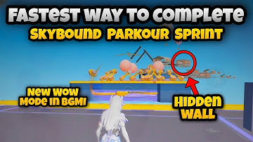 HOW TO COMPLETE SKYBOUND PARKOUR SPRINT BGMI FAST 🔥 | BGMI NEW WOW MODE | BGMI NEW UPDATE