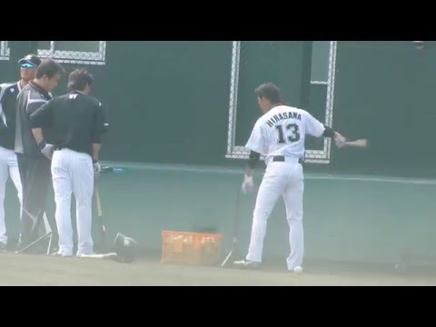 16.3.18　平沢大河ティーバッティング　ロッテ浦和