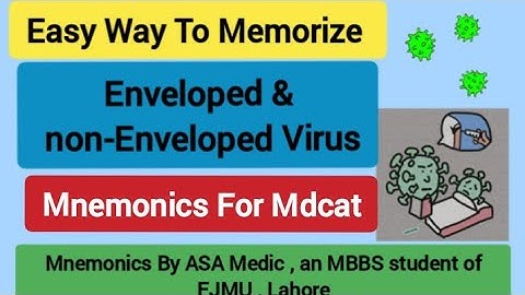 Easy Way to Memorize Enveloped Virus / Non Enveloped Virus Examples  | Tricks | Mnemonics By ASA
