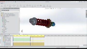 Shock Absorber motion study in SolidWorks