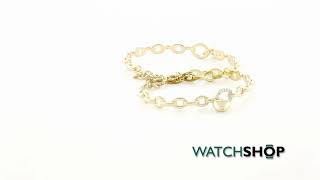 Juicy Couture Jewellery Ladies' Gold Plated PAVE JUICY BANGLE (WJW792-710)