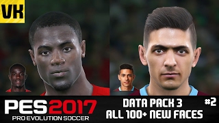 Pes 2017 Data Pack 3 All 153 New Player Facescaras Bailly, Lanzini, Gomes More