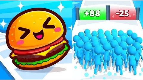 Food Run Vs Count Master Max All Levels Gameplay Android,iOS NEW UPDATE