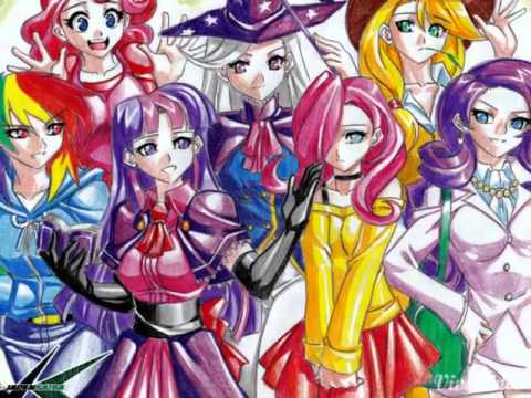 Mlp human anime - YouTube