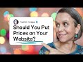 Should You Put Your Prices on Your Website? (Here’s My Honest Take)