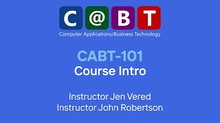 CABT 101: Course Intro