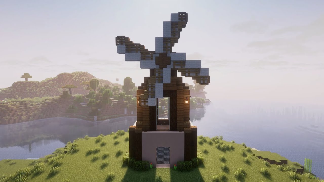 Awind Partacles Build Minecraft Minecraft: How to build a Windmill | Windmill Build Tutorial - YouTube