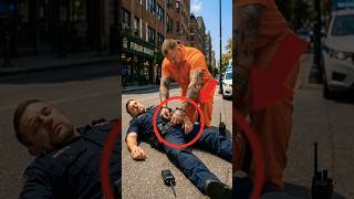 COP COLLAPSED… Prisoner Had 1 Chance To Escape 😳🚔 #shorts
