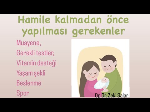 Hamilelik öncesi gerekli