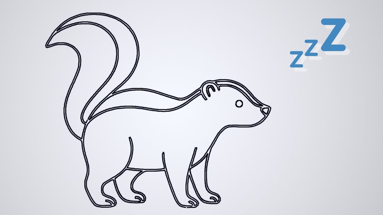 Fall Asleep Watching This 💤 | Relaxing Skunk Drawing for Sleep & Calm