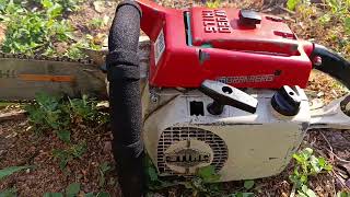 Stihl 050 av idlle speed