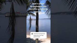 Qual o preço da passagem das barcas para Paquetá? #shorts