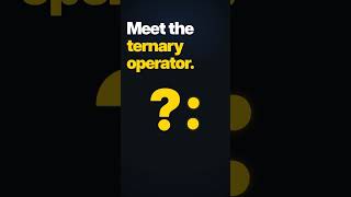 Meet the Ternary Operator #javascript