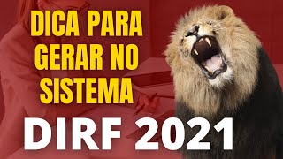 DICA PARA GERAR A DIRF 2021: COMO PREENCHER A DIRF 2021 | Contábil Play