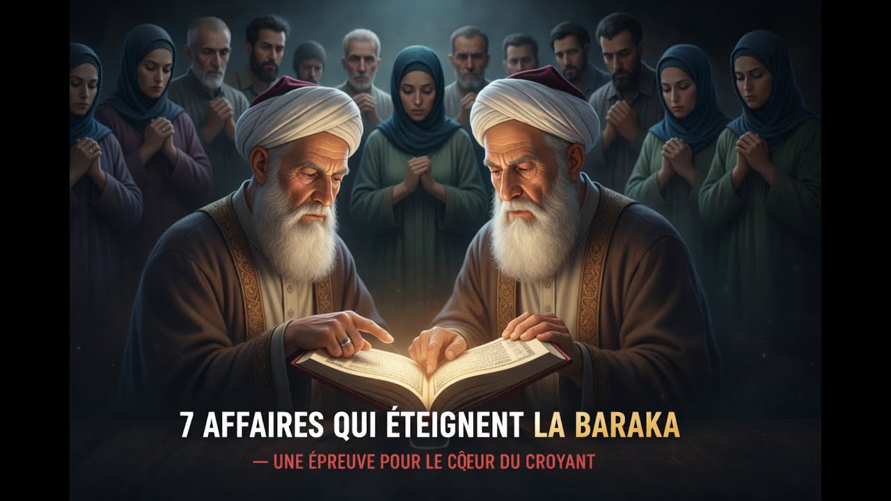 7 affaires qui éteignent la baraka — une épreuve pour le cœur du croyant