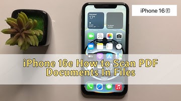 iPhone 16e How to Scan PDF Documents In Files #new