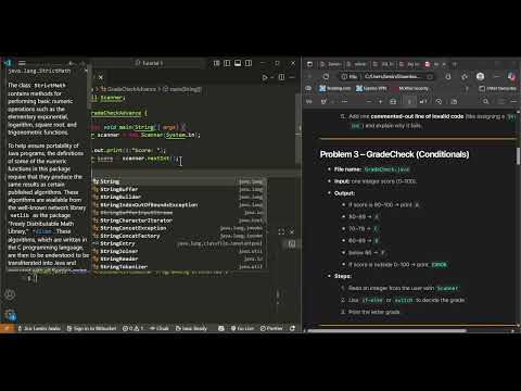 Problem 3 – GradeCheck Conditionals If Else + Switch